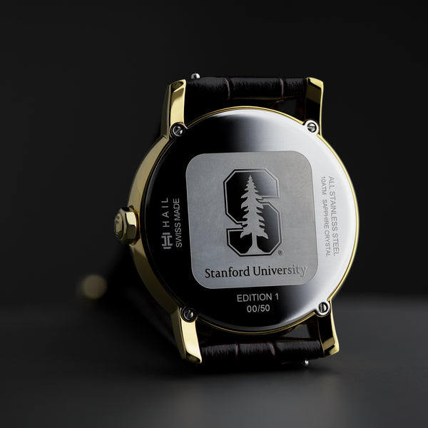 Stanford Watch by HAIL - 41mm Gold for Men - Limited Edition Swiss